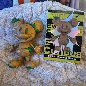 Rare Woodcut Mickey Ever-Curious